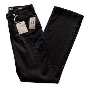 Anne Klein Womens Black Slimming High-Rise Boot Cut  Jeans Size 10